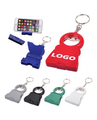 4-in-1 Bottle Opener With Phone Holder And Keychain