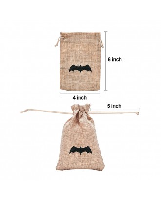 Linen Halloween Candy Bags