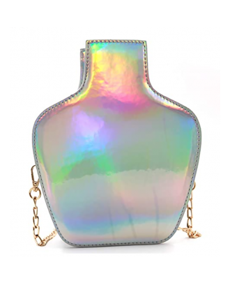 Tequila Bottle Shaped Laser Shoulder Handbag