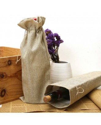 Burlap Wine Bags