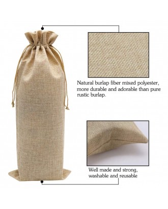 Burlap Wine Bags