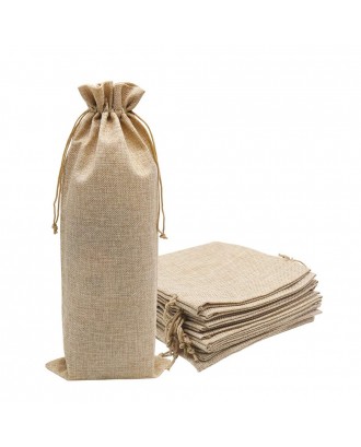 Burlap Wine Bags